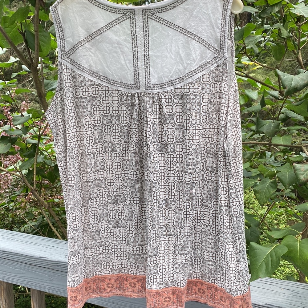 Elaine Rose Boho Embroidered Sleeveless Top Size 2X - Picture 2 of 5